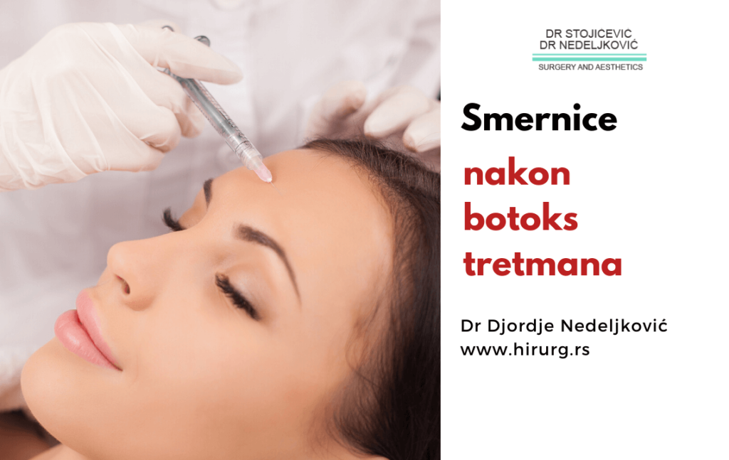 smernice nakon tretmana botoksom