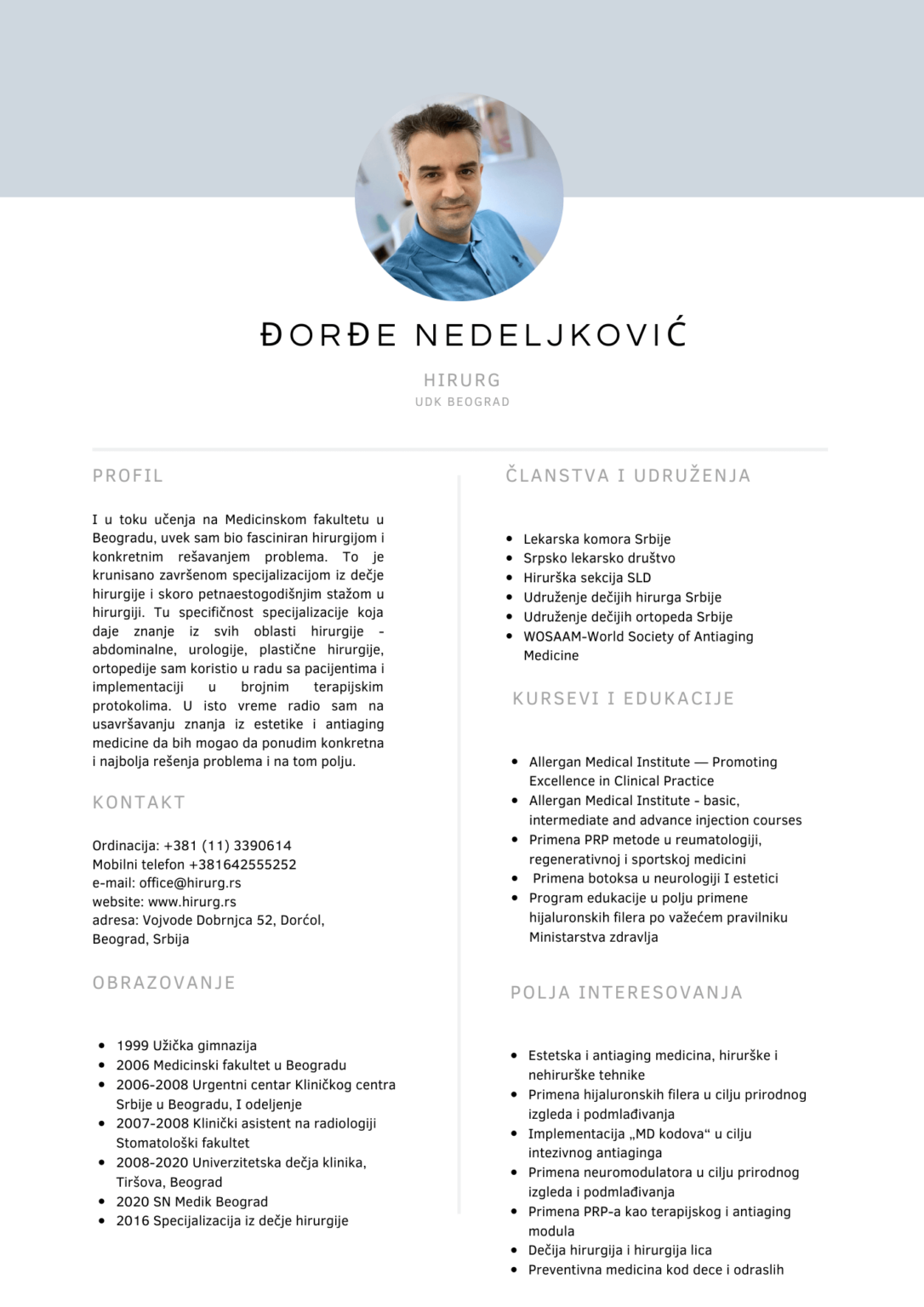 dr Đorđe Nedeljković biografija