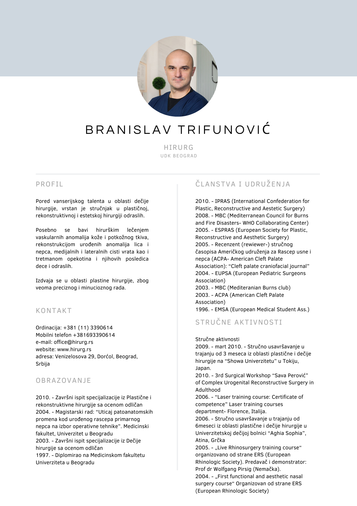 Dr Branislav Trifunović